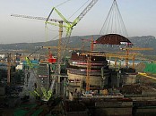 На китайской АЭС «Тяньвань» установлена верхняя часть купола ВЗО массой 210 тонн