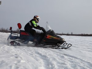 Энергетики Ульяновских РС сменили лыжи на снегоходы