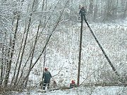 В Витебской области Белоруссии устранены повреждения в электрических сетях
