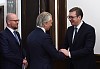 Председатель правления «Газпром нефти» Александр Дюков  с президентом Сербии Александра Вучича подвели итоги работы НИС в 2017 году