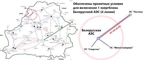 Высоковольтная ВЛ 330 кВ «Белорусская АЭС – Поставы №2» соединила БелАЭС с энергосистемой