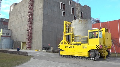 Запорожская АЭС получила новый, усовершенствованный и современный транспортер для СХОЯТ