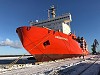 Атомный контейнеровоз «Севморпуть» Росатомфлота встал под погрузку в морском порту Архангельска