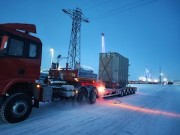 На площадку строительства Черногорской ТЭЦ доставлены силовые трансформаторы