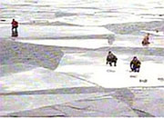 Спасти рядовых рыбаков: атомщики Белоярской АЭС  сняли людей с отколовшейся льдины