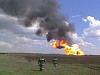 В Саратовской области горит магистральный газопровод