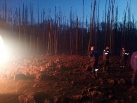 В Калужской области потушили пожар на газопроводе