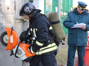 Пожарно-спасательные подразделения по охране Ленинградской АЭС готовы к ЧС