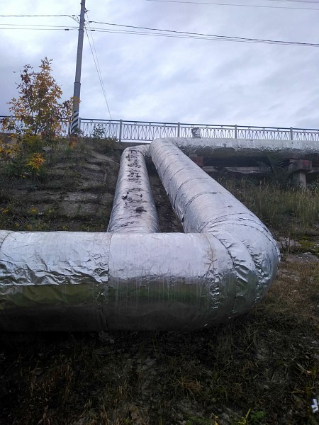 В районе Индустриального РОВД Ижевска переложили 25 метров ветхой трубы