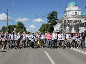 Велосипедисты Твери зарядились энергией на эстафете «АтомБайк»
