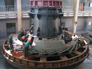 Гидроагрегат Саратовской ГЭС выведен на реконструкцию
