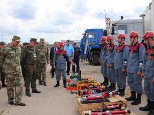 На Смоленскую АЭС прибыло 200 единиц военной и специальной техники