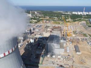 На Ленинградской АЭС-2 сооружают обстрой здания реактора энергоблока №2