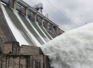 Красноярская ГЭС снижает сбросные расходы