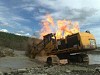В Якутии горит газопровод