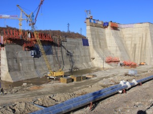На стройплощадке Нижне-Бурейской ГЭС уложен полумиллионный кубометр бетона