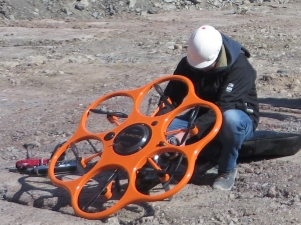На карьере «Нарва» испытали дрон для визуального контроля шагающих экскаваторов и оценки объемов добычи сланца