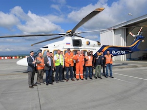 Аавиапарк проекта «Сахалин-2» пополнился многоцелевым вертолетом