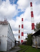 Дымовые трубы Среднеуральской ГРЭС обследуют с помощью квадрокоптеров