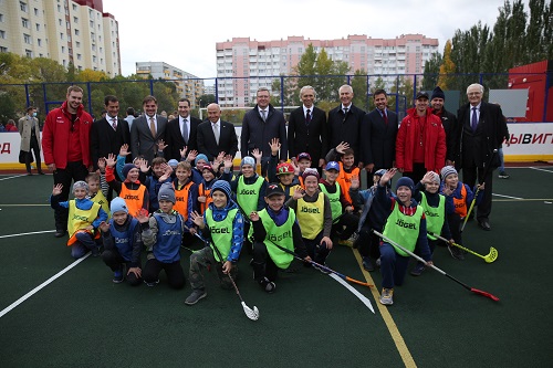 Закладка капсулы хоккейной «Арены Омск» зафиксировала переход к активной стадии строительства