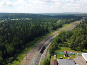 Между станциями Барзасская и Бирюлинская построен новый железнодорожный перегон