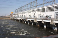 На Воткинской ГЭС устранили условный разлив нефтепродуктов на Каме