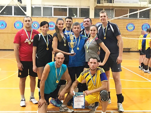 Победителями волейбольного турнира на Запорожской АЭС стали служба защиты и подразделение эксплуатации