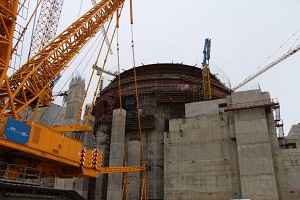 Настроящемся энергоблоке №2  ЛАЭС бетон шахты реактора начал набирать прочность