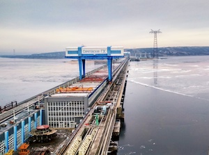 Саратовская ГЭС закрыла донные водосбросы