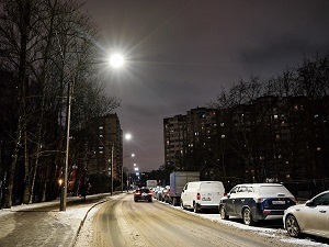 «Ленсвет» заменил светильники в Альпийском переулке в Санкт-Петербурге