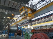 Завод «Электрокабель» установил мостовой электрический кран грузоподъемностью 10 тонн
