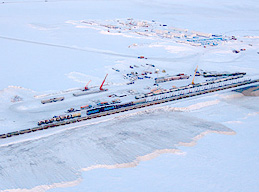 Более 1 тыс. тонн груза завезено на  Бованенково по железной дороге