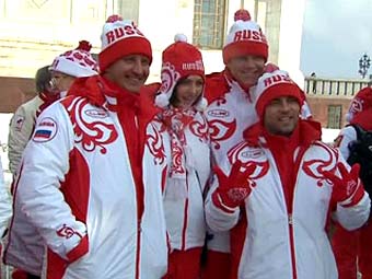 Сборную России проводили на Олимпиаду-2010