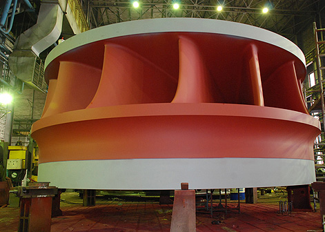 Для гидроагрегата №1 СШ ГЭС изготовили рабочее колесо