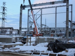 На стройплощадке Ижевской ТЭЦ-1 возведят каркас для нового КРУЭ