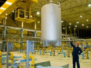 «Электрохимический завод» в 2017 году переработал на установке «W-ЭХЗ» рекордный объем обедненного гексафторида урана – почти 11 тысяч тонн