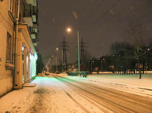 «Ленсвет» реконструировал наружное освещение на улице Новостроек