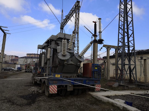 На подстанции «Махачкала-110» установлен передвижной трансформатор