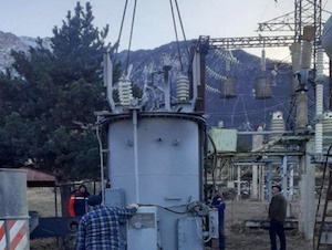 На высокогорную подстанцию 110 кВ «Тлайлух» в Дагестане доставлен новый трансформатор