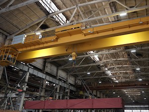 «Красный котельщик» ввел в эксплуатацию электромостовой кран грузоподъемностью 50 тонн