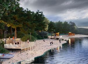 При поддержке ЕВРАЗа в Качканаре реконструируют городскую набережную