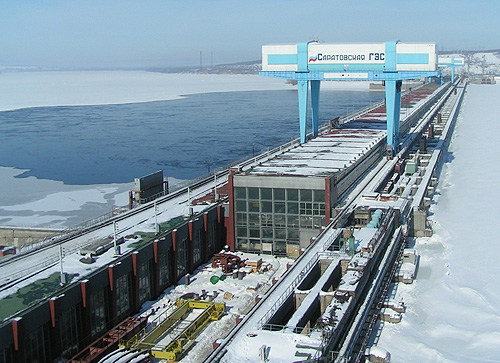 Саратовская ГЭС готовитсяквесеннему паводку