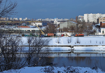 Газ ушел под воду Москвы-реки