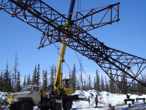 Ноябрьские электрические сети установят опоры восьми ЛЭП 110 кВ на новые фундаменты