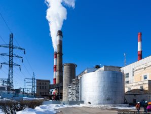 На Кировской ТЭЦ-3 демонтировали дымовую трубу №1