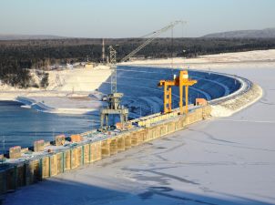 Богучанская ГЭС установила рекорд зимней выработки