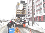 «Ленсвет» обновляет наружное освещение на Бокситогорской улице