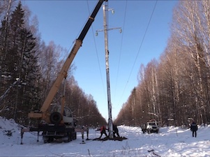 «Пермэнерго» установило дополнительные опоры ЛЭП «Ивановская – Купрос» и «Юксеево – Коса»