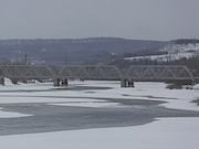 В Кузбассе готовятся к новому этапу реконструкции защитной дамбы на реке Томи