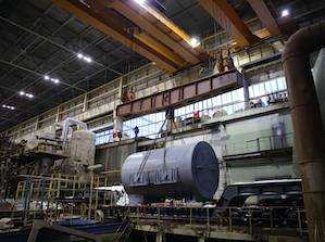 На Сургутскую ГРЭС-1 доставлен статор турбогенератора для энергоблока №13